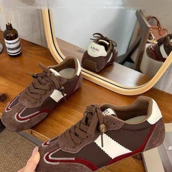 Keep version~ Height-increasing retro German training shoes women's 2025 new dune wind sports Forrest Gump shoes casual shoes