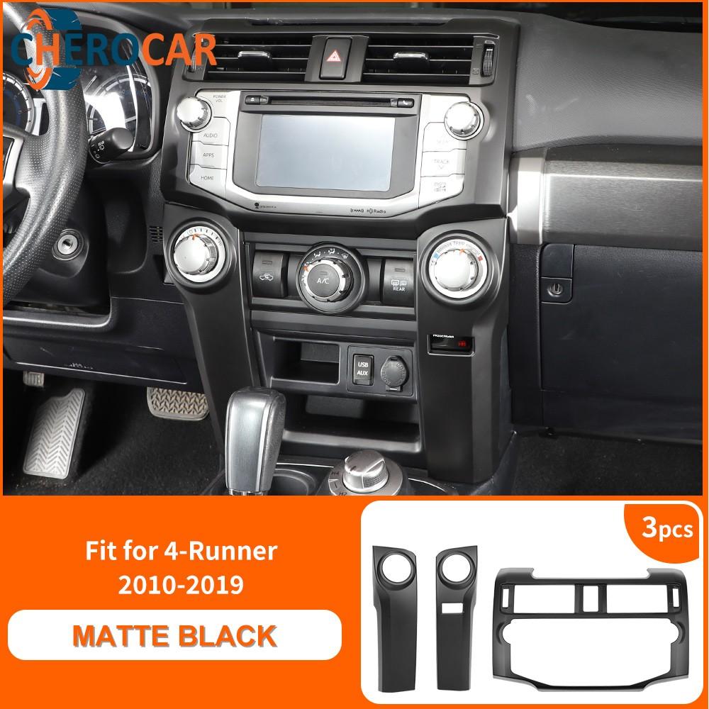 3x Matte Black Dash Screen Air Conditioner Cover for 4Runner 2010-19 Accessories
