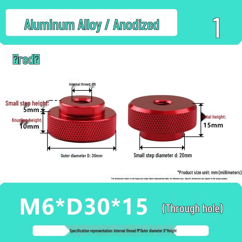 National Standard Aluminum Knurled Hand-Twist Nut M3-M10