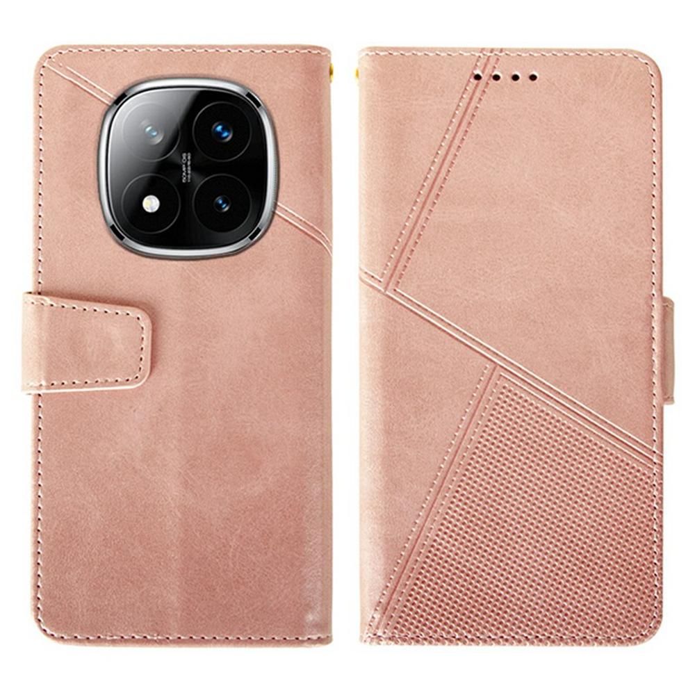 

IDEWEI For Xiaomi Redmi Note 14 Pro 5G/Poco X7 5G Case Leather Wallet Phone Cover Stand Calf Texture G