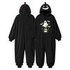 Couples Halloween Matching Flannel Jumpsuit Costume for Men and Women