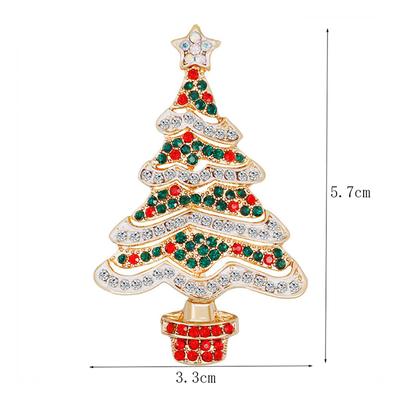 Christmas Tree Brooch For Women Clothing Coat Jewelry Accessories Gifts