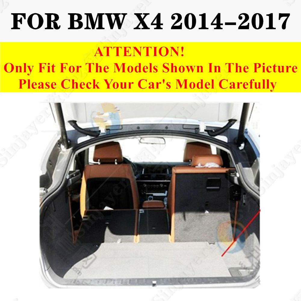 

Sinjayer Car AUTO коврик для багажника для любой погоды задний багажник коврик для багажа плоский боковой чехол для багажника подходит для BMW X4 2014- Wine Red