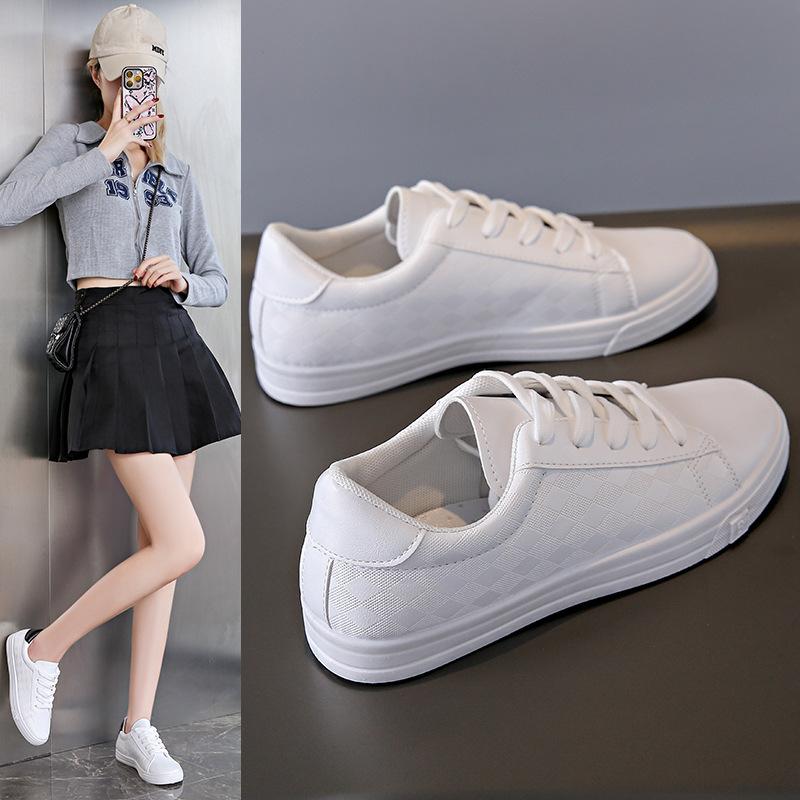 Fashion Women Sneakers Vulcanize Shoes Spring Autumn Breathable Flats Solid Color Mesh Shoes Young Woman Casual White Shoes