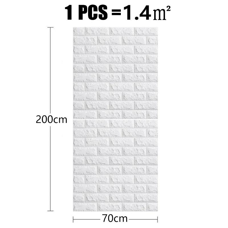 3D Faux Brick Wandaufkleber DIY dekorative selbstklebende wasserdichte Tapete Kinderzimmer Schlafzimmer Küche Home Dekoration