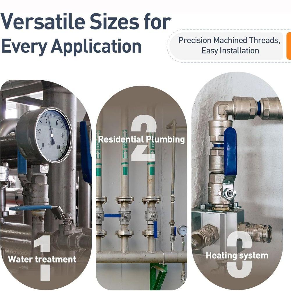 304 Stainless Steel Ball Valve Female Thread Stainless Steel Ball Valve Water Gas Oil System