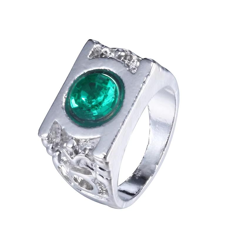 

Fashion Jewelry Charm Green Lantern Ring For Men And Women 7