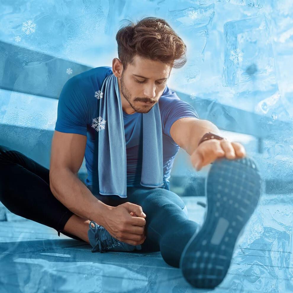 Instant Cooling Sports Towel, Microfiber Quick Dry Fabric Neck Wrap for Gym Yoga Outdoor Adventures, Breathable and Multipurpose