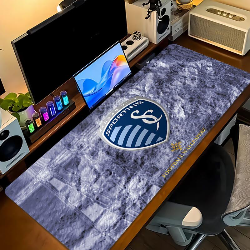 Sporting Kansas City Print Cushion Non-slip Laptop Tablet Big Mousepad XXL Mat Mini PC Playmat With Lock edge
