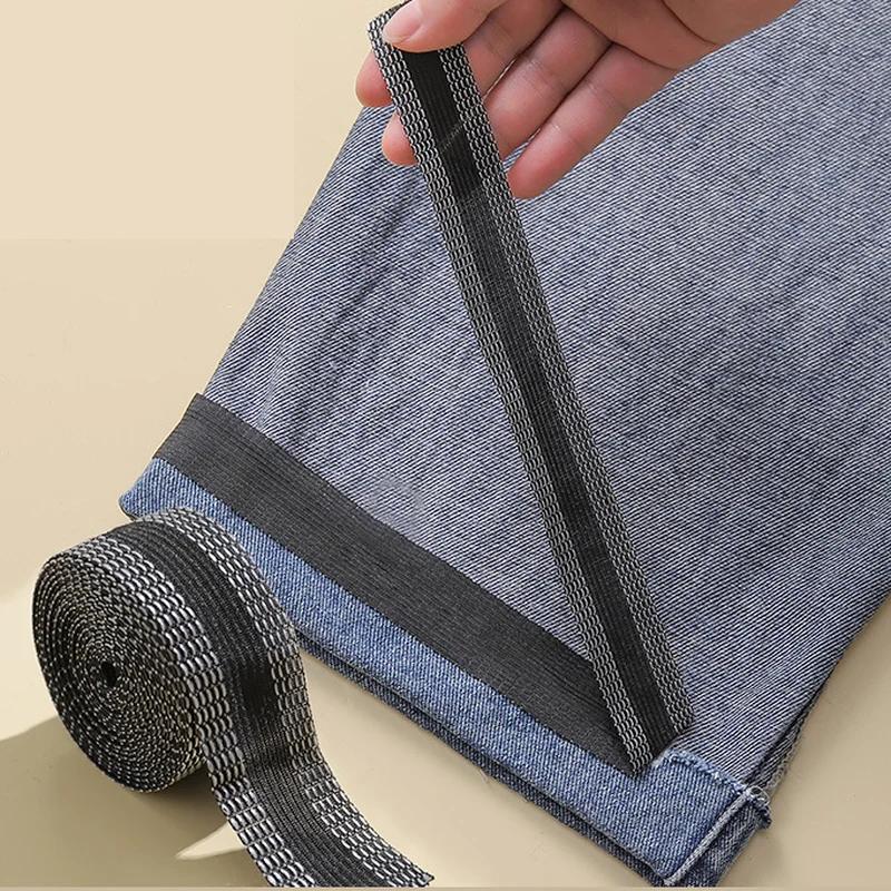 Pantalons auto-adhésifs, Fixation et repassage d'ourlets de pantalons, Shorts en jean, Tissus pour couture DIY de vêtements en jean