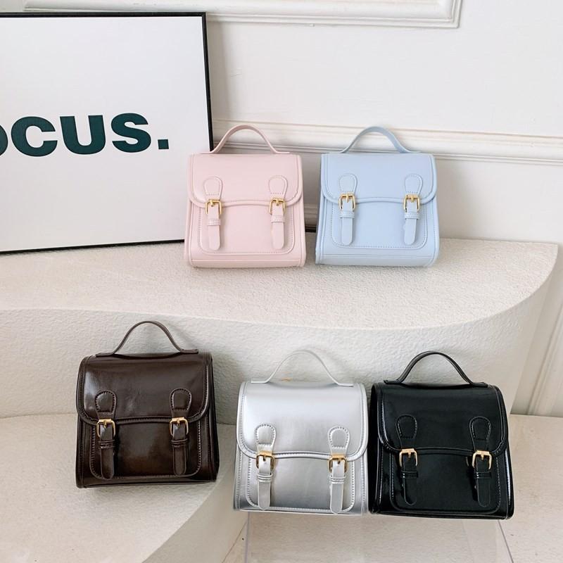 Solid Color Backpack Childrens Casual School Bag Trendy Outdoor Fashion Gift