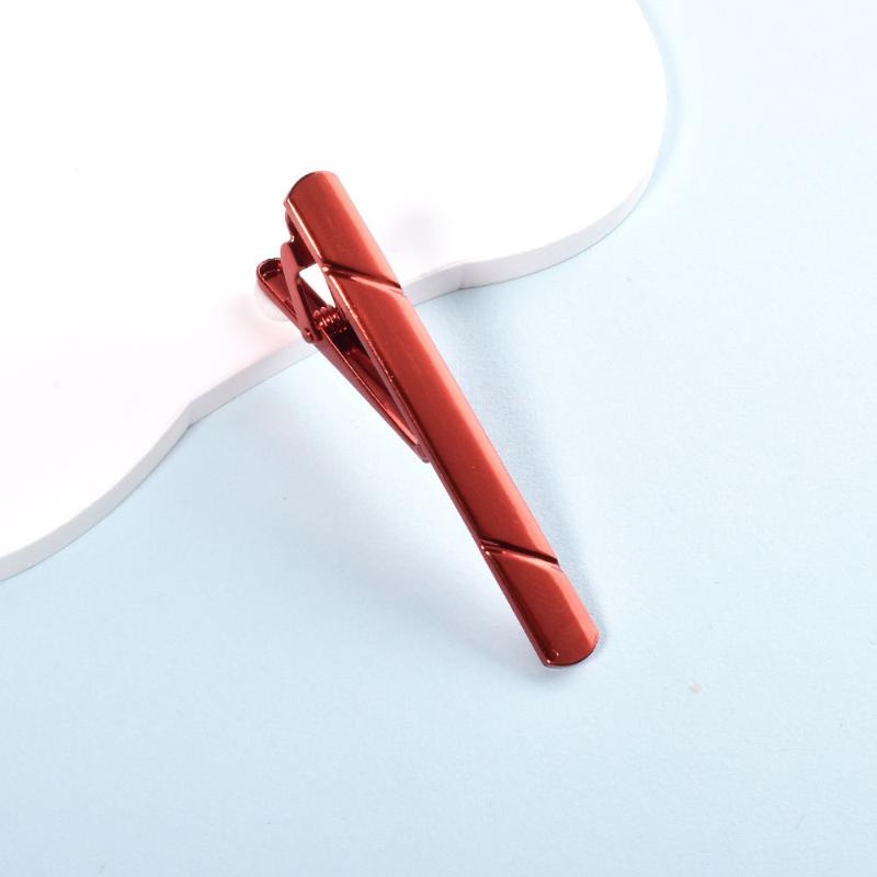 Man Classic 14K Copper Tie Clip Simplicity Suit Tie Clip Lapel Jewelry Collar Accessories For Business,Wedding,Meeting
