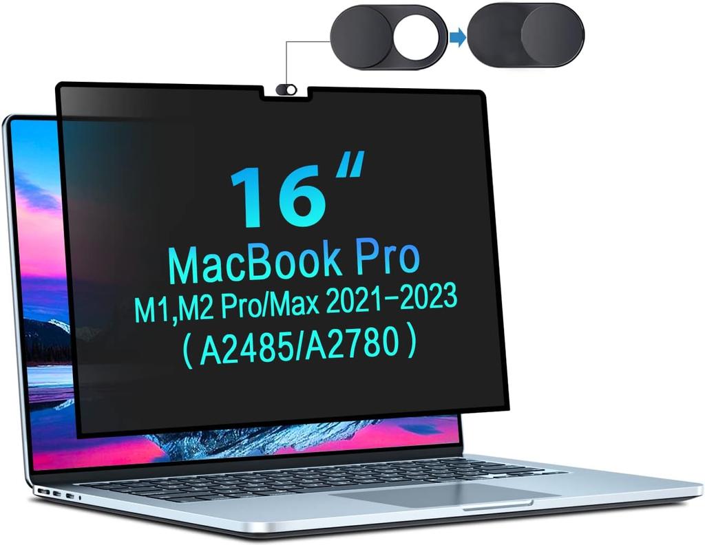 Magnetic Privacy Screen for MacBook Pro 13 Inch (2016-2022,M1/M2) & MacBook Air 13 Inch (2018-2021,M1) MacBook Pro 14" 15" 16"