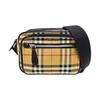 [Pre-Owned] Camera Bag Small Khaki Canvas Crossbody Shoulder Bag Silver Hardware Detachable Strap - Good #1IDS1DR
