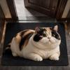 3D Cat Print Diatomite Floor Mat, Anti-slip and Water-absorbing Floor Mat, Diatomite Bath Mat