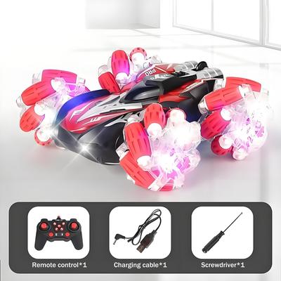 Drift Light Remote Control Car Children's Four-wheel Drive Off-road Vehicle Double-sided Remote Control Car
