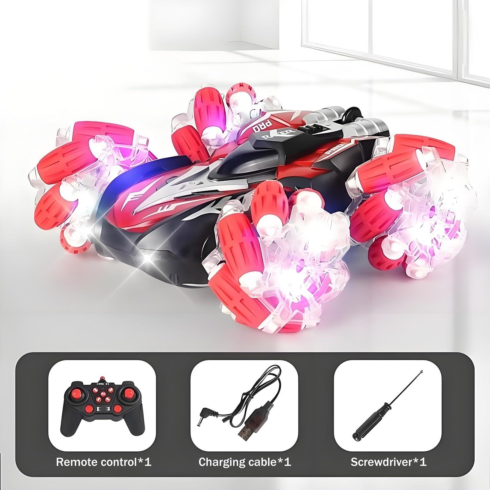 

Дрифт Машина на Радиоуправлении Детский Полноприводный Внедорожник Двусторонняя Машина на Радиоуправлении One Size красный