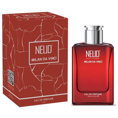 NEUD Milan Da Vinci Perfume de luxo para homens cosmopolitas EDP de longa duração - 1 pacote (100 ml)