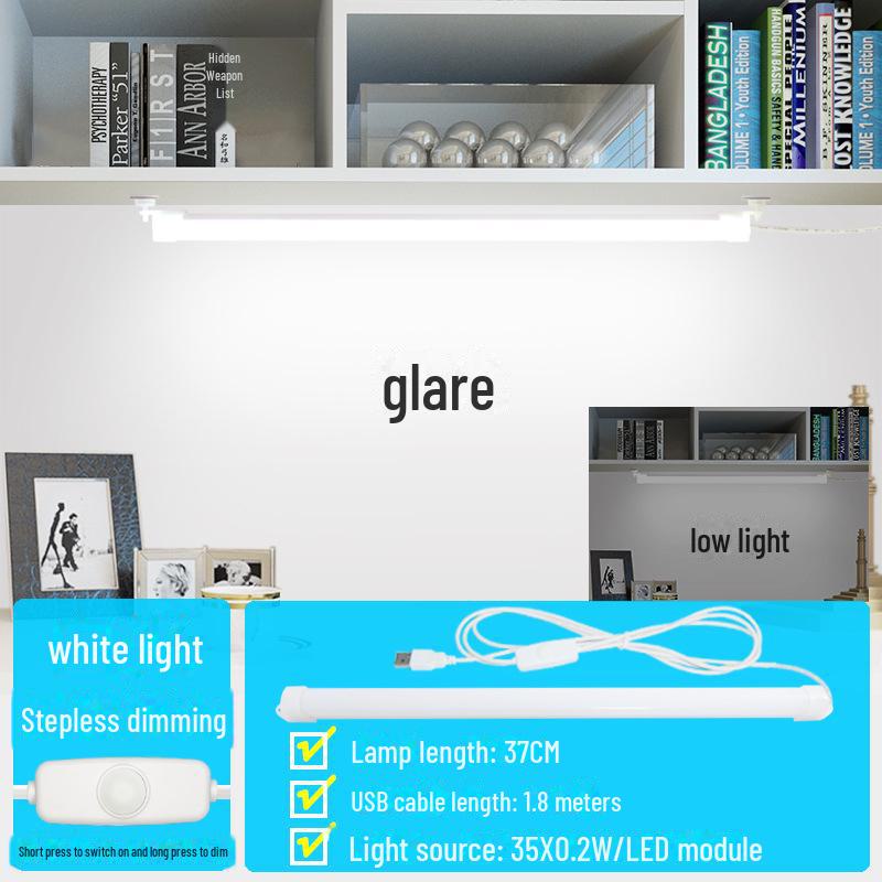 **LED USB Rechargeable Magnetic Desk Lamp**: Ideal for Dorms, Study Areas, and Reading. Perfect for College Students’ Desks.