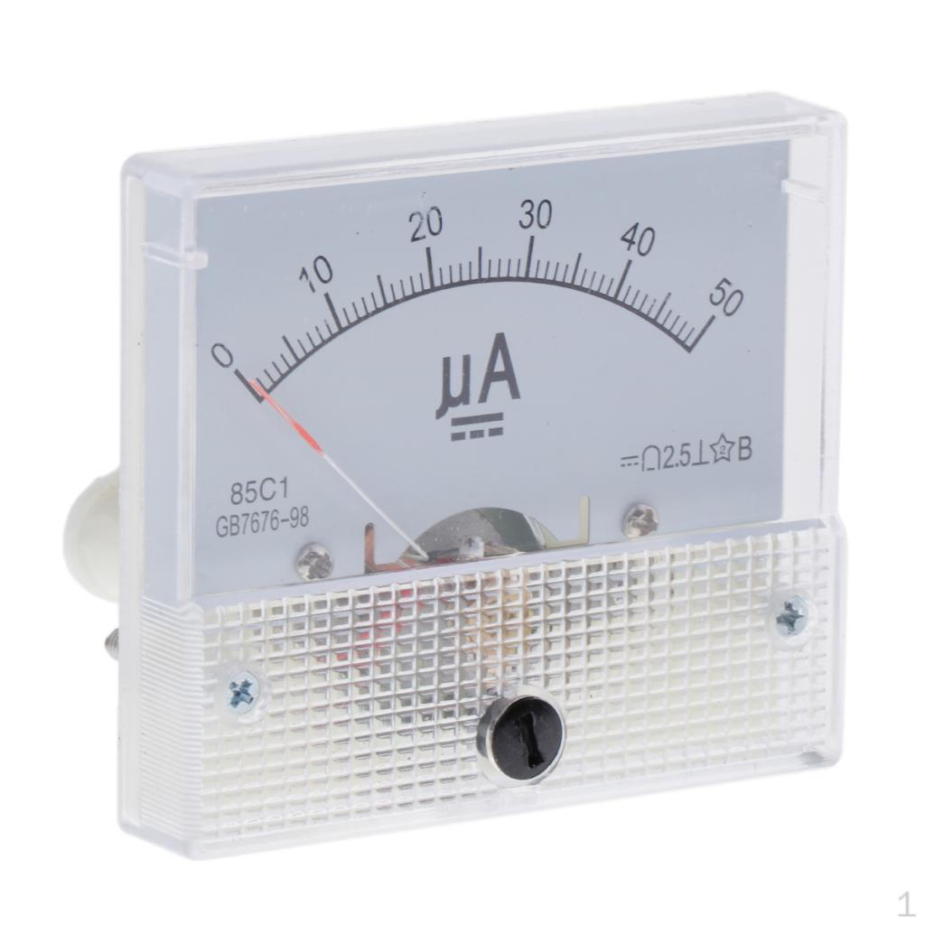 

85C1- Панельний аналоговий вимірювач Амперметр Інструменти для вимірювання струму 0-300uA