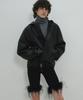 MOONSUN Mj S2 Ostrich Hair Biker Pants / Black