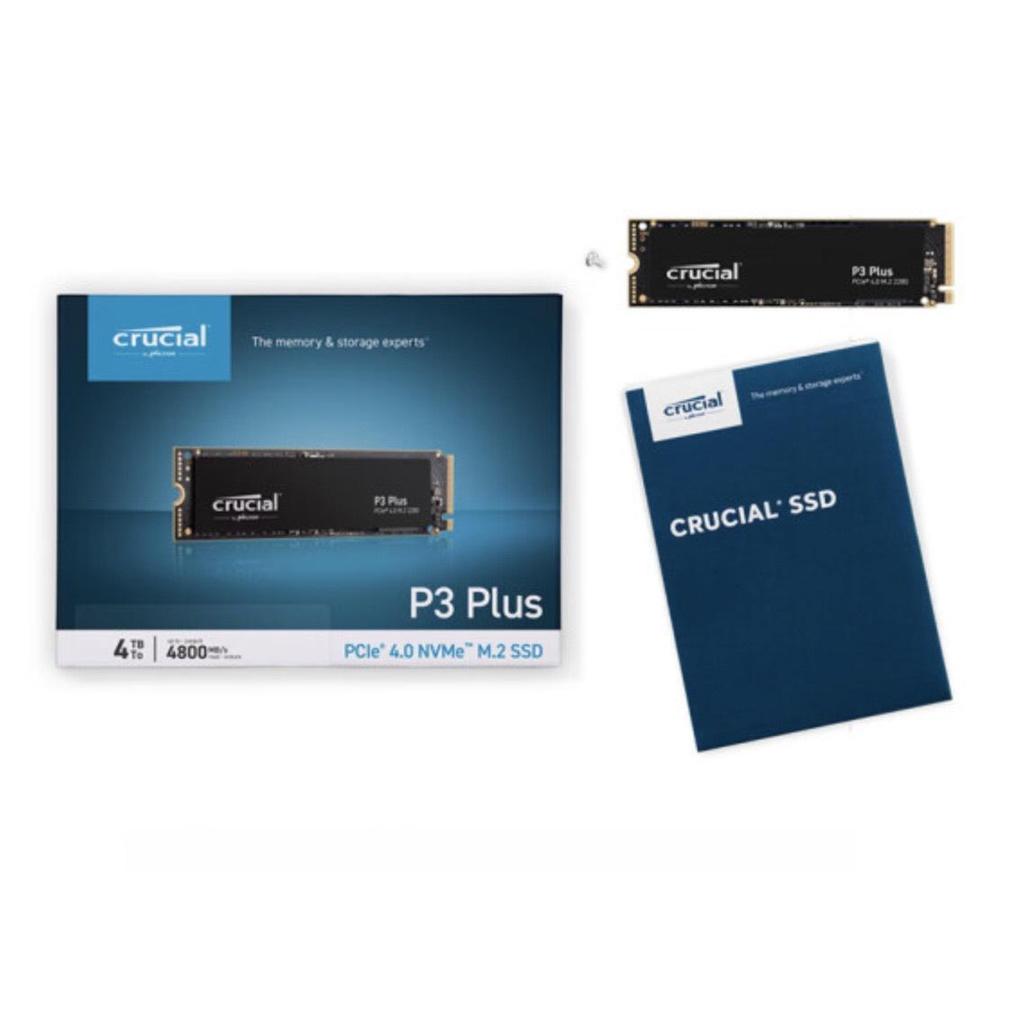 Crucial P3 Plus SSD Series: 500GB, 1TB, 2TB, 4TB M.2 Solid State Drive