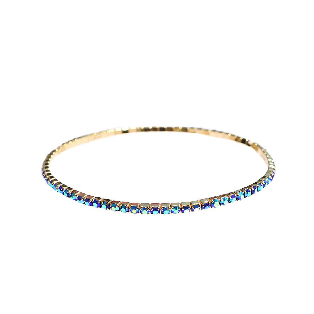 European & American Style Colorful Zircon Diamond Elastic Tennis Bracelet