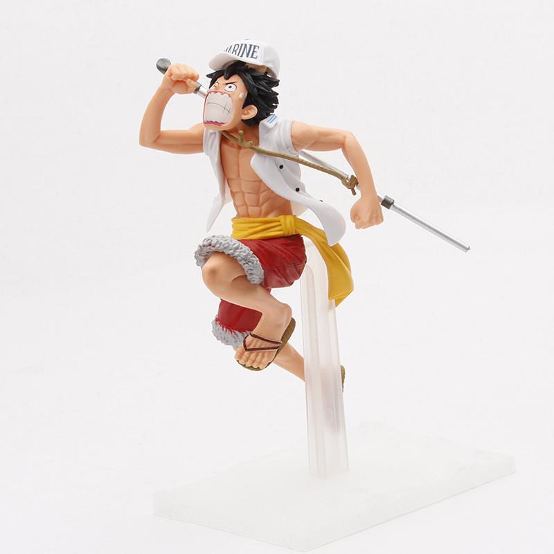 Exquisite One Piece Luffy Ace Sabo Figure Set Dream Navy Running Brothers Pvc Toy