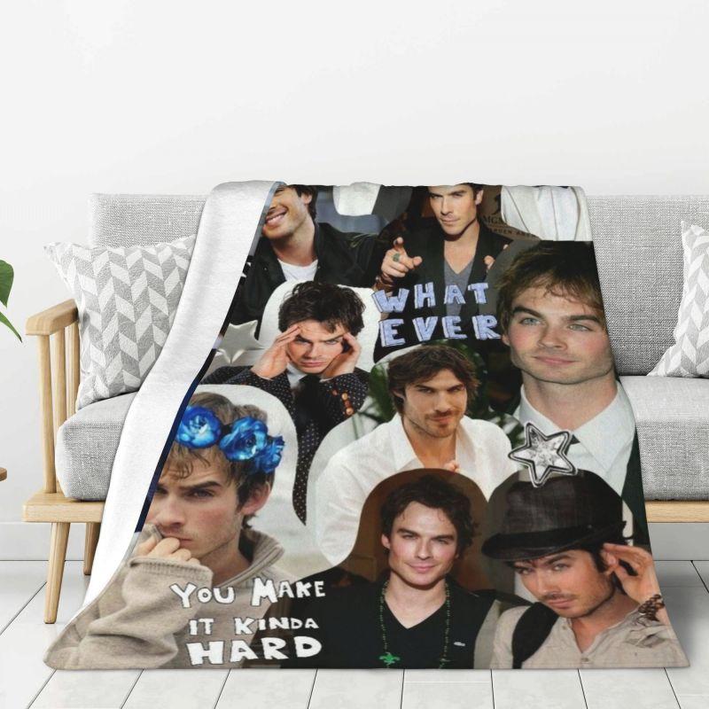 Coperta Personalizzata The Vampire Diaries Morbido Pile Primavera Autunno Calda Flanella Plaid per Divano Casa Camera da Letto Trapunta