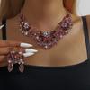 Bridal Necklace and Earrings Set - Colorful  Vintage-inspired  High-end Design Accessories