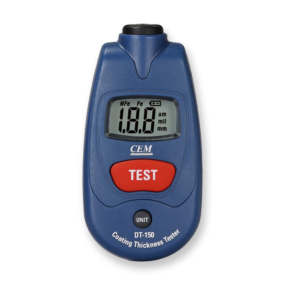 CEM DT-150 Digital Paint Coating Thickness Tester Meter Plastic Material for Metal Thickness Measurement