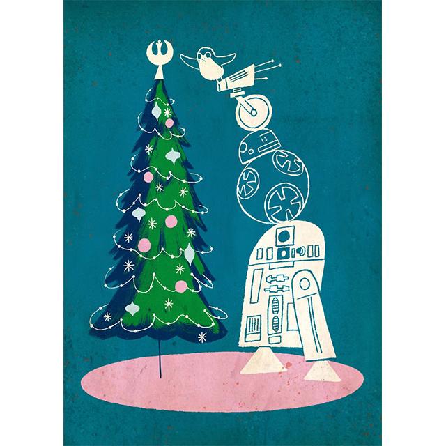 Disney Star Wars Cartoon Christmas Prints Poster Canvas Painting Modern Wall Art Picture For Living Room Bedroom Home Decoration