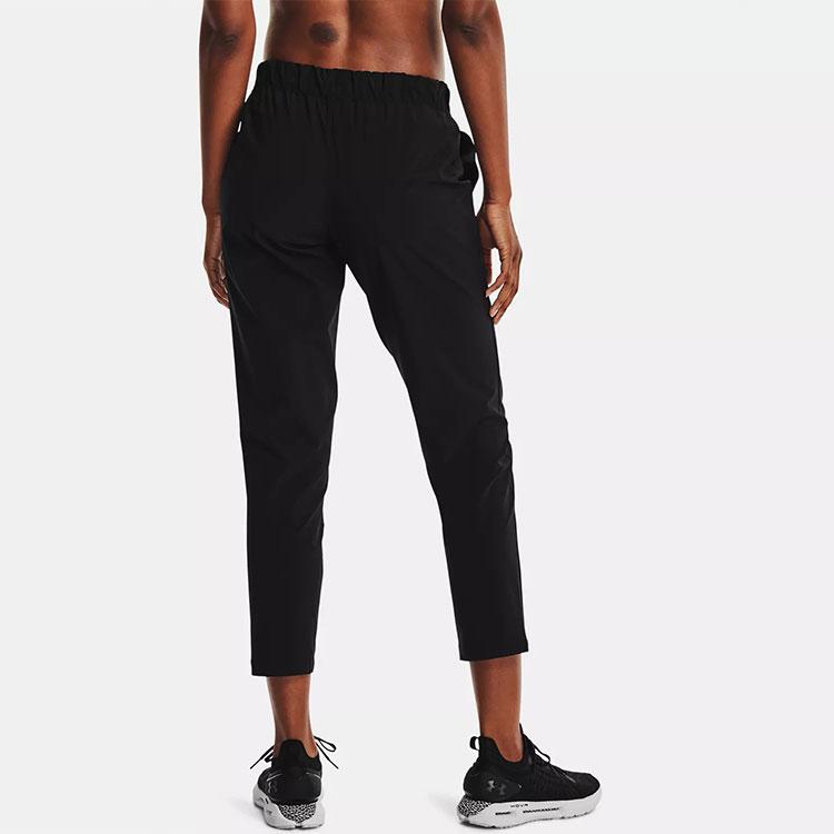 Under Armour Logo Solid Casual Pants Women bottoms Black 1355556-002