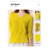 Women S Round Neck Long Sleeve Loose Solid Pullover Knit Top