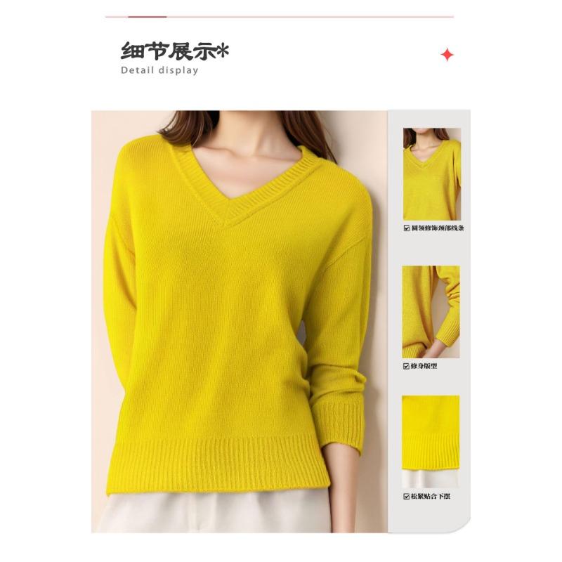 Women S Round Neck Long Sleeve Loose Solid Pullover Knit Top