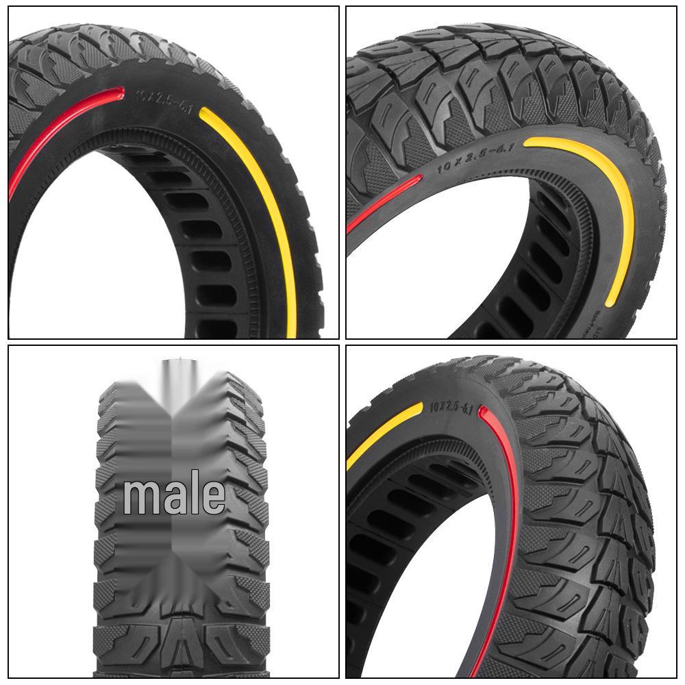 10x2.5-6.1 Puncture-Proof Off-Road Tire for KUGOO M4/M4 Pro Electric Scooter