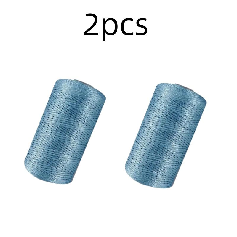 New Summer Crochet Yarn 1.5mm Thin Ice Cotton Thread for Hand Knitting Bag Hat Shoes 100g Hollow Line Colorful Nylon Cord