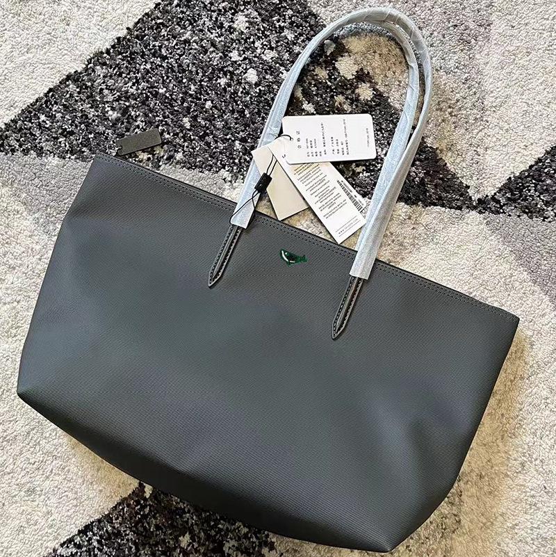 

Премиальная женская сумка-тоут в стиле французского крокодила - большая вместительная сумка через плечо и ручная сумка