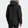 Adidas Warm Mid-Length Hooded Cotton Jacket Men Outerwear Black CF0879