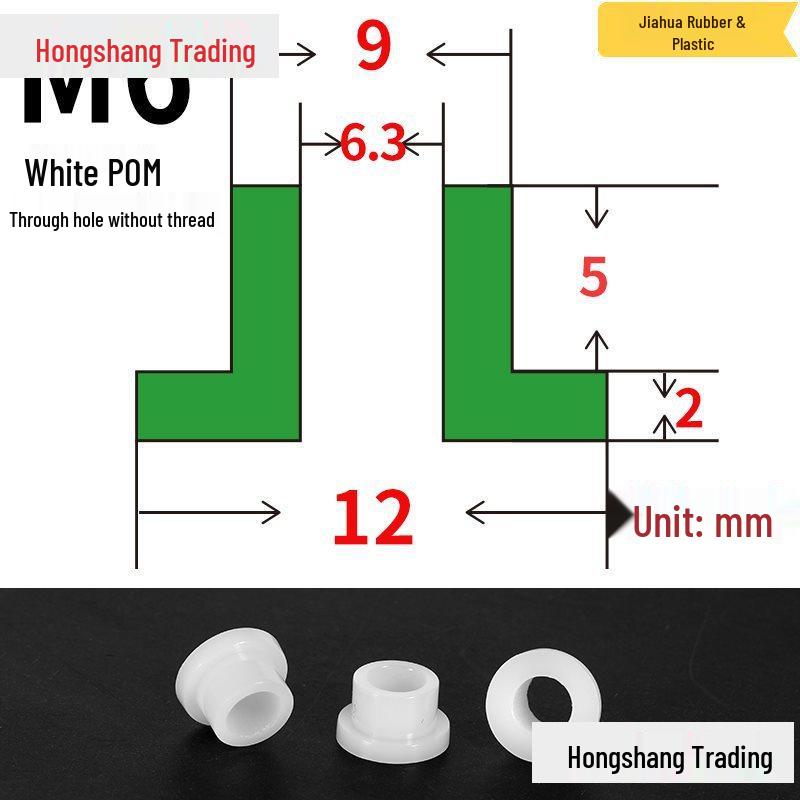 Step T-Shaped Nylon Insulating Bushing Washer, M3-M35 Thread Protection Spacer
