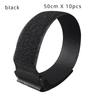 Wholesale 10pcs Hook and Loop Reusable Fastening Nylon Cable Securing Straps Durable Functional Ties Length 20cm, 50cm Optional