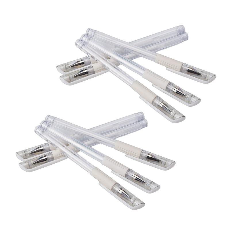 10x Creion de Marcare a Pielii Alb Creion Chirurgical pentru Marcare a Pielii Creion pentru Machiaj Permanent Sprâncene Instrumente de Marcare a Poziției pentru Machiaj