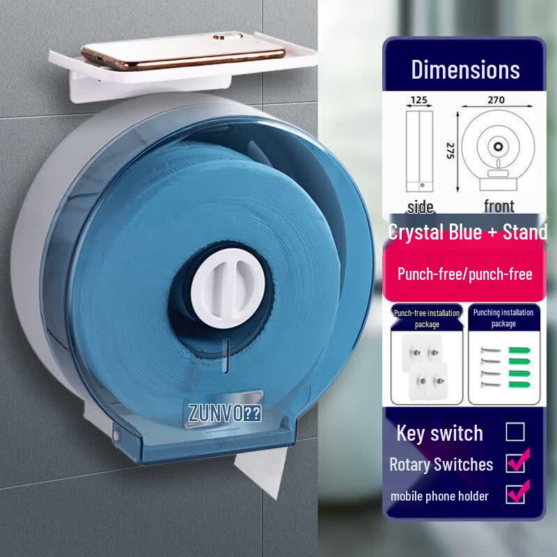 Abdo Punch-Free Waterproof Tissue Dispenser