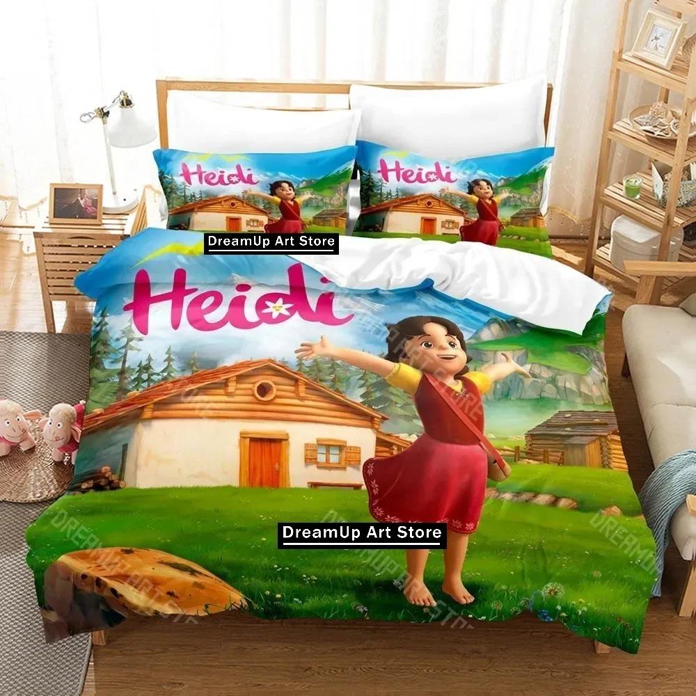 

3D Print Elfin Heidi Fashion Bedding Set Boys Girls Twin Queen Full Size Duvet Cover Pillowcase Bed Adult Bedroom EU Single 90x200cm