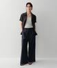 Ia Wide Banding Pants (Navy)