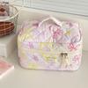Portable and fresh ins-style color-blocking handbag for outings, dreamy colorful butterfly series makeup bag