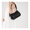 New trendy wide shoulder strap messenger bag crescent bucket saddle bag niche design versatile women's bag