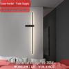 LED Wall Lamp: Minimalist Linear Light for Bedroom, Bedside, or Living Room