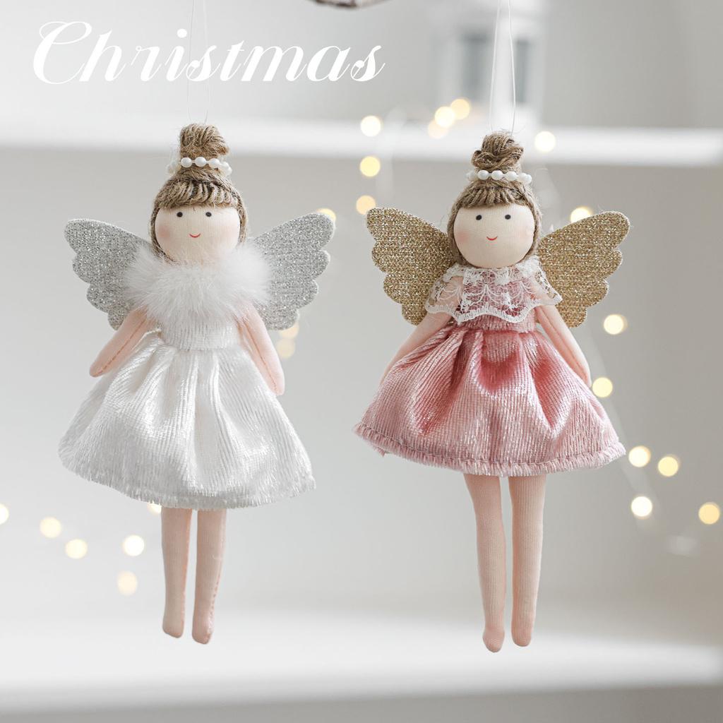 Christmas Decorations Ballet Angel Doll Plush Toy Cute Girl Ornament Tree Curtain Pendant Gift for Kids New Year