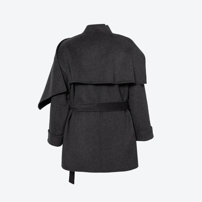 SEIFINI Women's Double-Faced Wool Blend Cape Coat